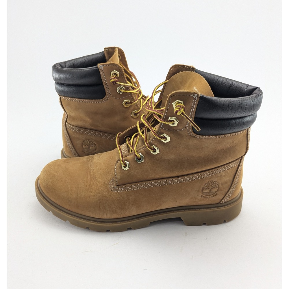 Womens Timberland 6" Premium Waterproof Wheat Tan Nubuck Boots A161G Size 8.5